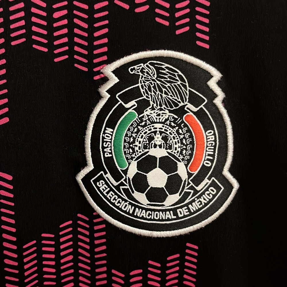 Adidas Mexico 2021/22 Home Jersey Black Real Magenta - Picture 3 of 8